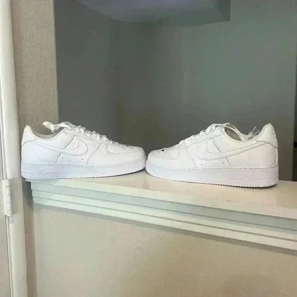 Nike Air Force 1 AF1 Halloween White Jason Voorhees Mask - Size 12.5 Men - New - Picture 1 of 10